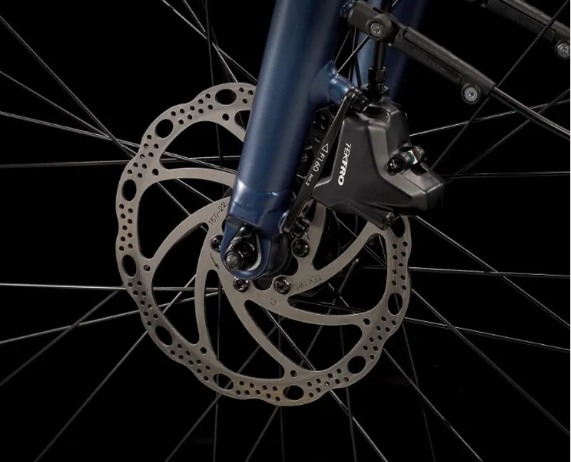 Trek Fx+ 2 Electric Hybrid Bike 2024 in Mulsanne Blue-9